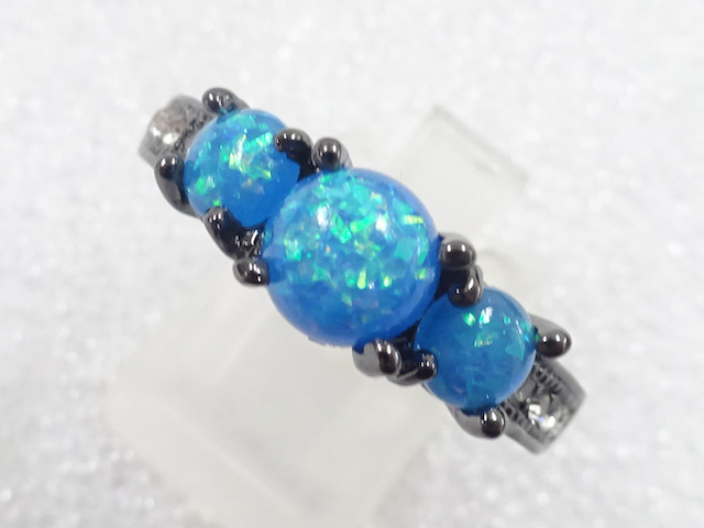 COLORED STONE FASHION RING / JP SIZE 23.5